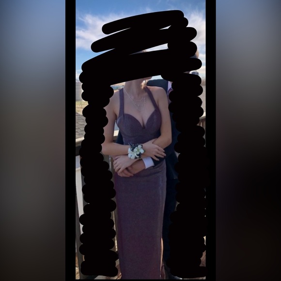 B. Darlin sparkly wine colored dress. Size 1/2. - Picture 7 of 8